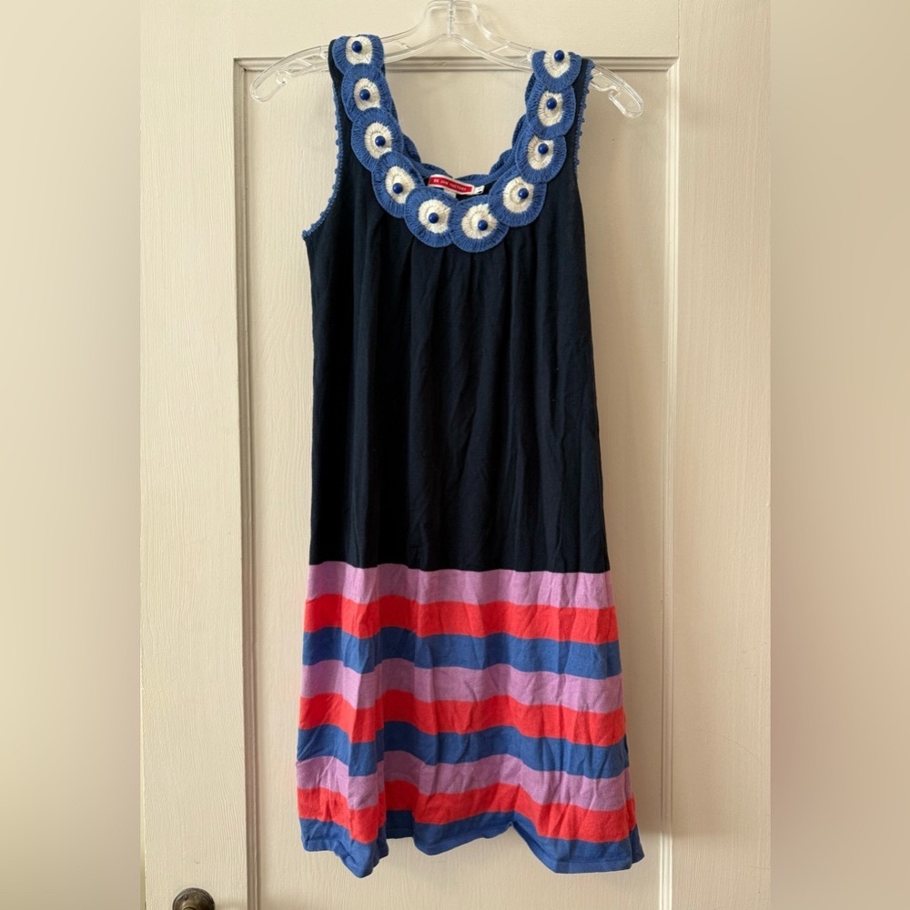 Anthropologie | EK Jam Factory Crochet Neck Striped Knit Dress - Size S